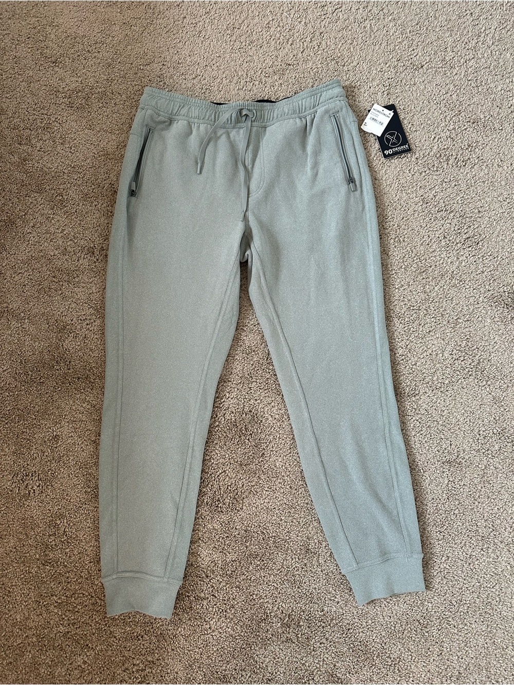90 Degree By Reflex Men's Sage Green Jogger Sweatpants